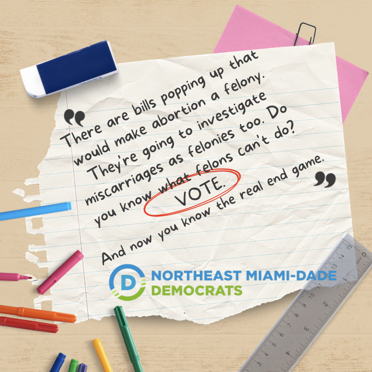 NEMiamiDems's tweet photo. We need to vote like our lives depend on it this November, because they absolutely do. #vote #Democrats #nemdd https://t.co/Ut9nEc1msi