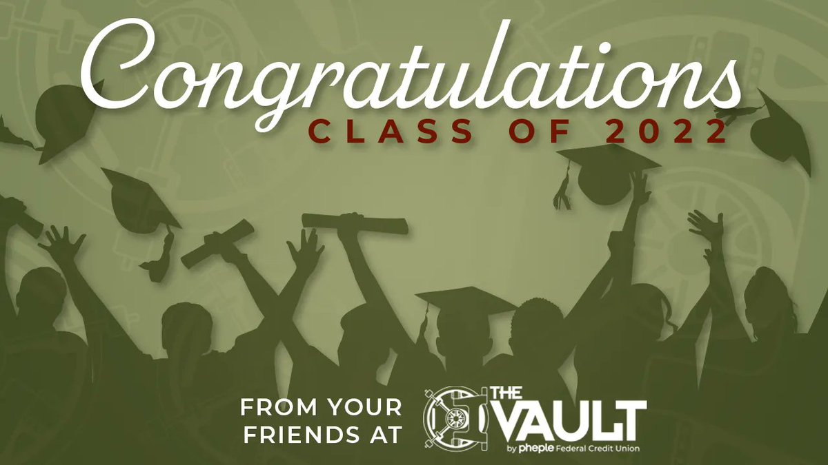 PhepleWCCC's tweet photo. You did it!  🎓

CONGRATS to the Westmoreland Class of 2022.  Your hard work has paid off.  Well done and good luck from your friends at The Vault. https://t.co/knO3T78U9z