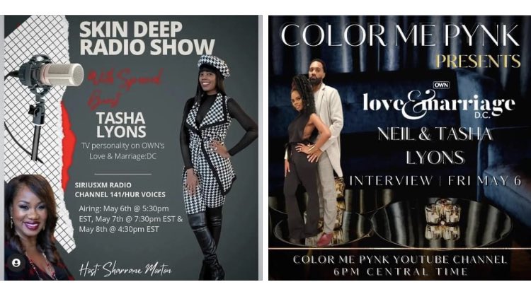 Sasstalkmedia's tweet photo. Sasstalkers Itโs going down #LAMDC #TheLyons .. Tune in at 17:30Et @TashaJLyons will be interviewing with @SharrarneMorton on @SIRIUSXM @hurvoices โฆ Then slide on over to YouTube and catch @realneillyons and @TashaJLyons both on #colormepynkchannel 19:00ET with #keishaervin https://t.co/TX4zM9r5RA