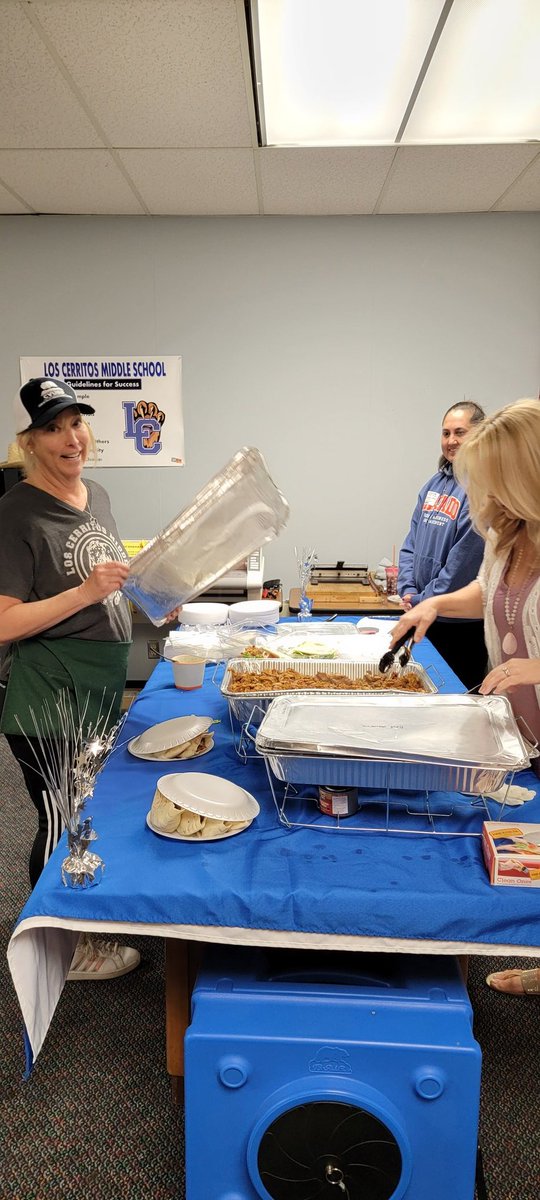 Feeding Los Cerritos Teachers and Staff Thank you for all you do