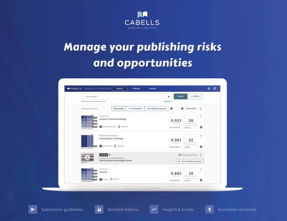 CabellsMedicine's tweet photo. If you are interested in pre-launch information (including early sales discounts) regarding our #Medicine #Journalytics &amp; #Predatory Reports sign up for our mailing list here: https://t.co/LI3qrZoHCc #PredatoryPublishing #Medlibs #Medicallibrarian #Medicallibrary #medicalstudent https://t.co/jjZY3UBuG1