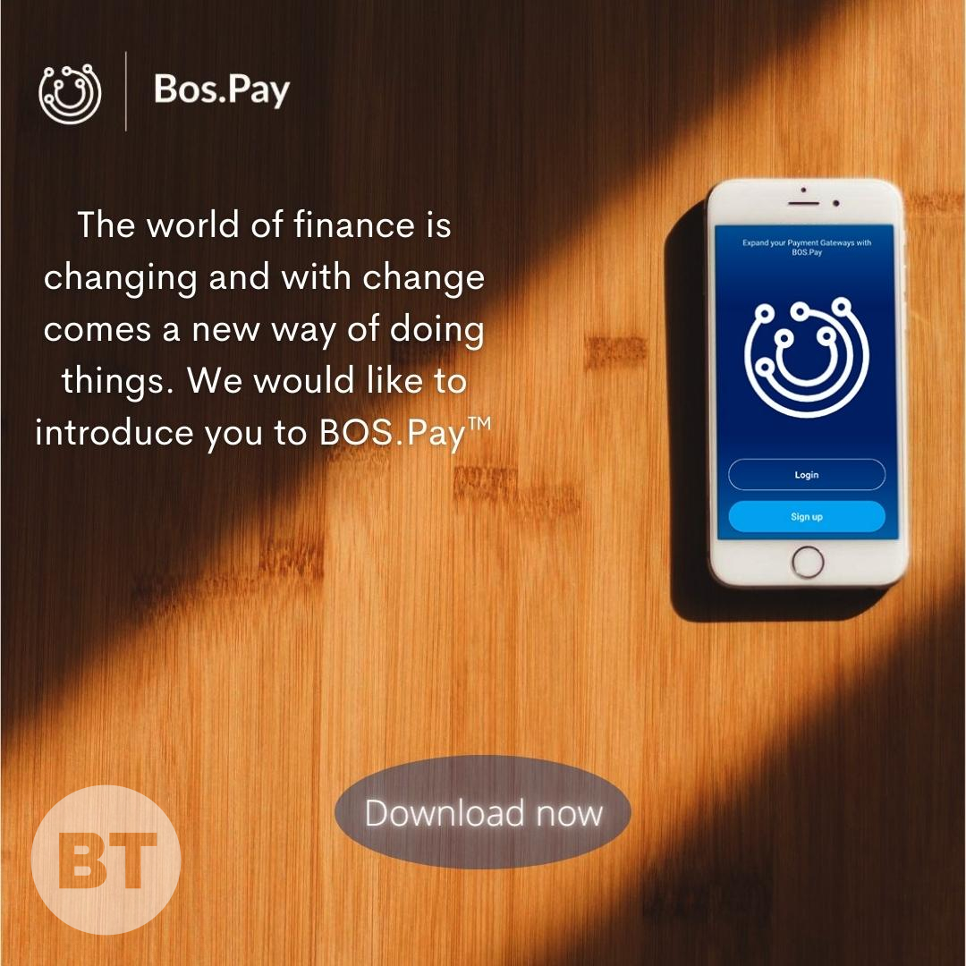 The world of finance is changing and with change comes a new way of doing things. We would like to introduce you to BOS.Pay

Download BOS.Pay to learn more:
bostechnology.co.za
 #defi#bitcoin#bospay#fintech#crypto#cryptocurrency