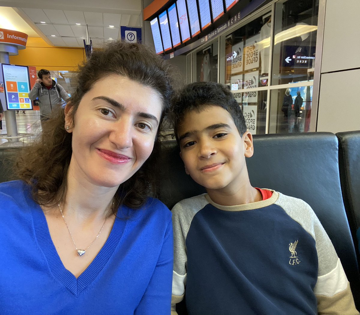 MariaChahrour's tweet photo. Off to Chicago with Adam who’s representing @GreenhillSchool in the Quiz Bowl Middle School National Championship Tournament #msnct!! He’s already our champion 😍💪🏽 https://t.co/IVHkNZVxFM