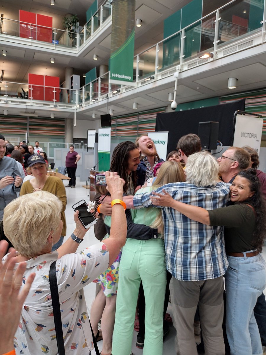 hackneygreens's tweet photo. 🎉An historic moment for Green politics in Hackney!

@Zoe4Hackney &amp; @alastairis elected in Dalston &amp; Hackney Downs - thanks to all who supported us during this campaign.

💚With a strong 2nd across Hackney in vote share, we're the real opposition here. Hackney's future is Green! https://t.co/FiZvvietoE