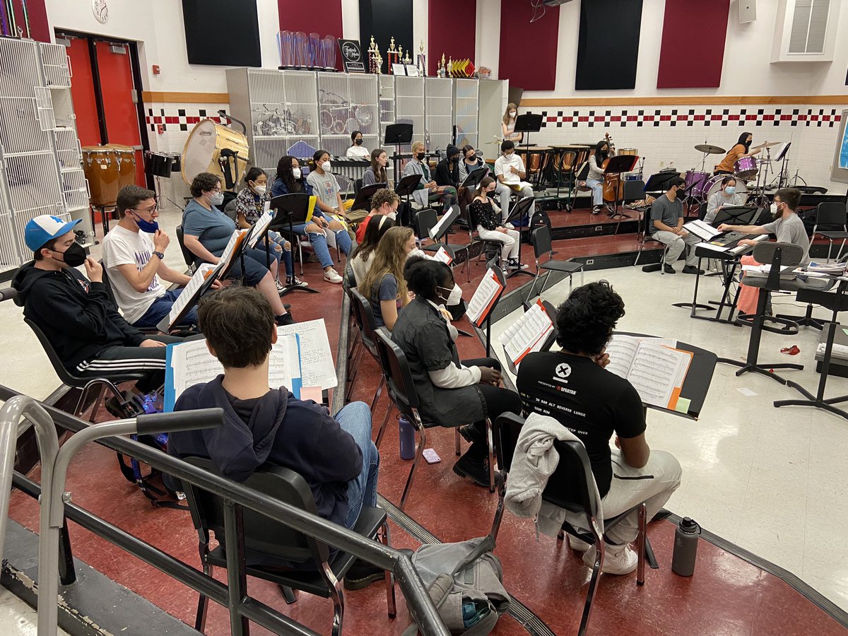 Northwd_Theatre's tweet photo. It’s Sitzprobe Day, everyone! The first day with the musicians is always exciting! 2 more weeks until Opening Night!! https://t.co/XMF0AIsPxO