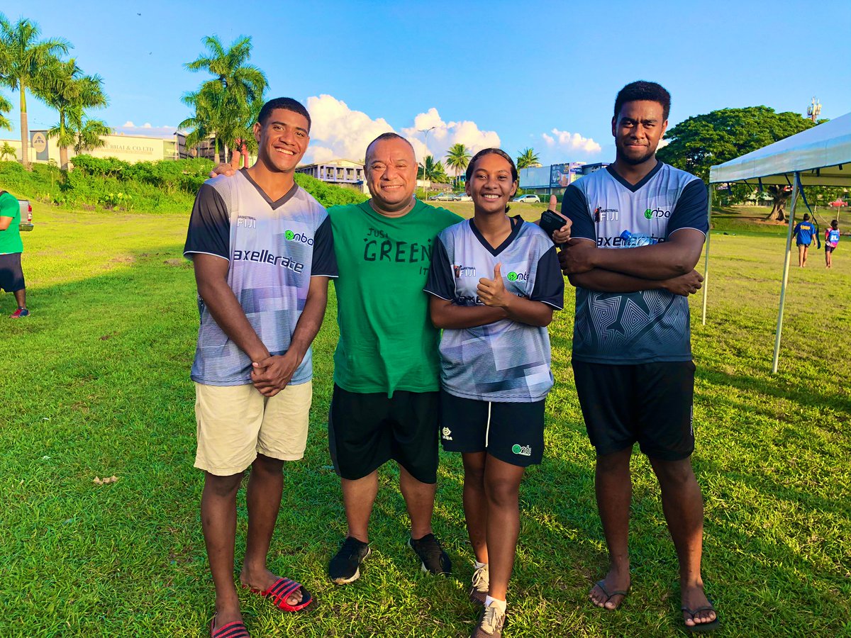 NadiAirport's tweet photo. the force behind the #TeamFijiAirports Wellness &amp; Colour Challenge 2022 🙌 ... cheers to all the support 🙏😃 feat: Chairman for the Board of Directors Mr Geoffrey Shaw, CEO Mr Isei Tudreu &amp; our Nadi Basketball Association upcoming referees 👍 our staff are ready for #SPG 🇫🇯 https://t.co/4JBcMPJGdh
