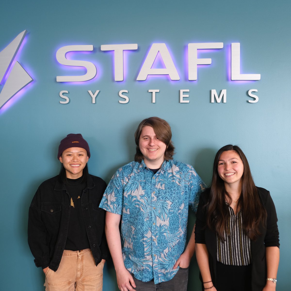 Stafl_Systems's tweet image. New Hire Friday! We’d like to welcome Mickaelan, Matthew, and Erini in their roles as engineering technician, operations technician, and HR coordinator, respectively.

We’re excited to work together with you!

#newhires #techindustry