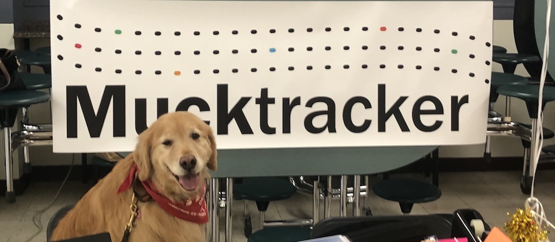 mucktracker's tweet photo. Happy #teacherappreciationweek from the Mucktracker team! We had fun talking to many of you at the @NJCTENews conference last week &amp; appreciate all the teachers &amp; librarians showing up for their students everyday, &amp; dogs too! 
#puptracker #educators https://t.co/iZ4piUEtXX
