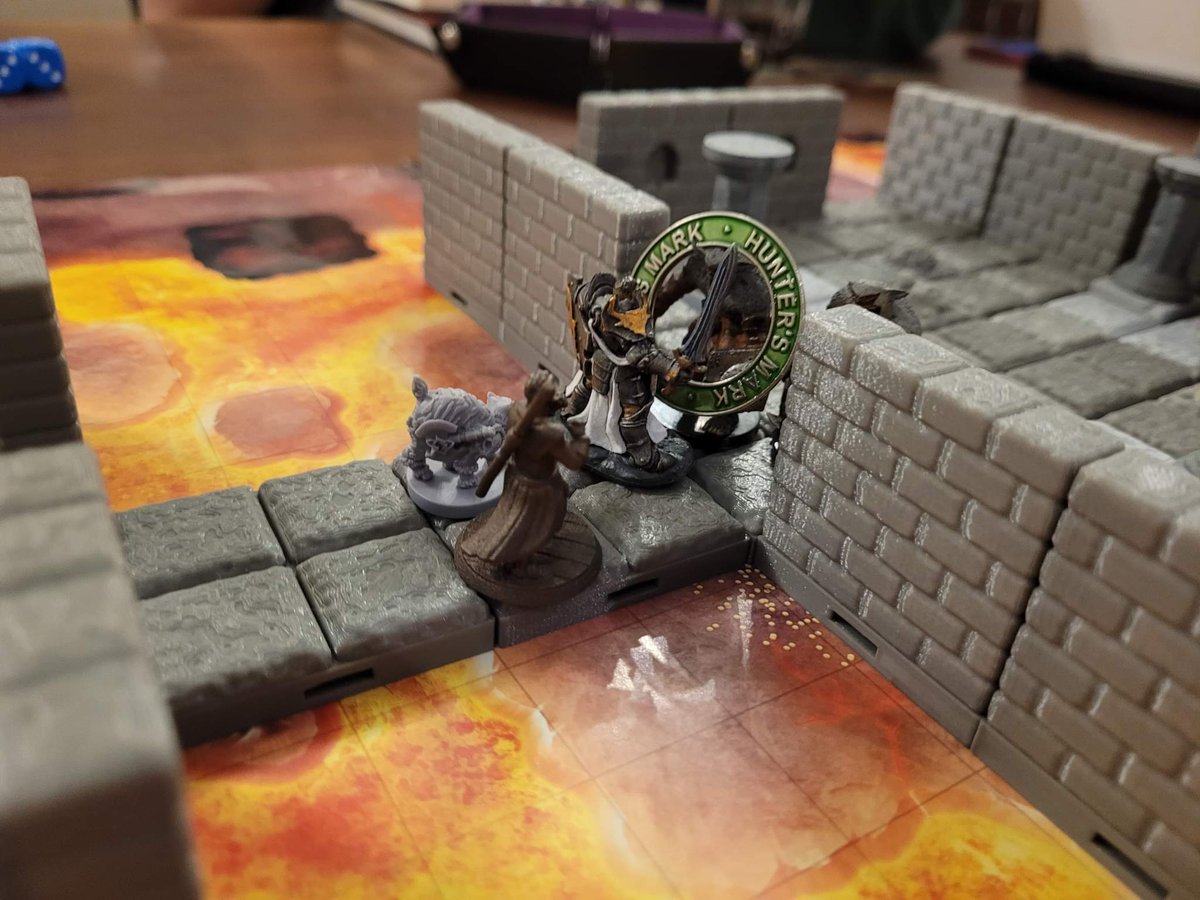 TabletopRebels's tweet photo. Precariously positioned over the fall to Avernus, will the team survive the portal of demons .... Glynris, our monk, selflessly sacrificing his body to plummet into the portal in the hopes of sealing it... Will he survive? 
#avernus #dnd5e #wizardsofthecoast #dungeonmaster https://t.co/Rp5O8jl6nu