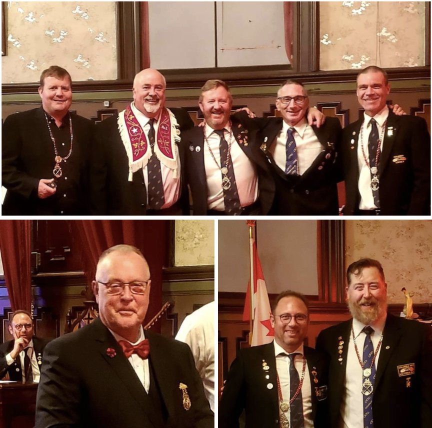 During our meeting this week we handed out 10 year, 20 year service pins and former Noble Grand pins to these fine Odd Fellow Brothers. Congratulations all. 🔗  #columbia2 #ioof #oddfellows #yyj