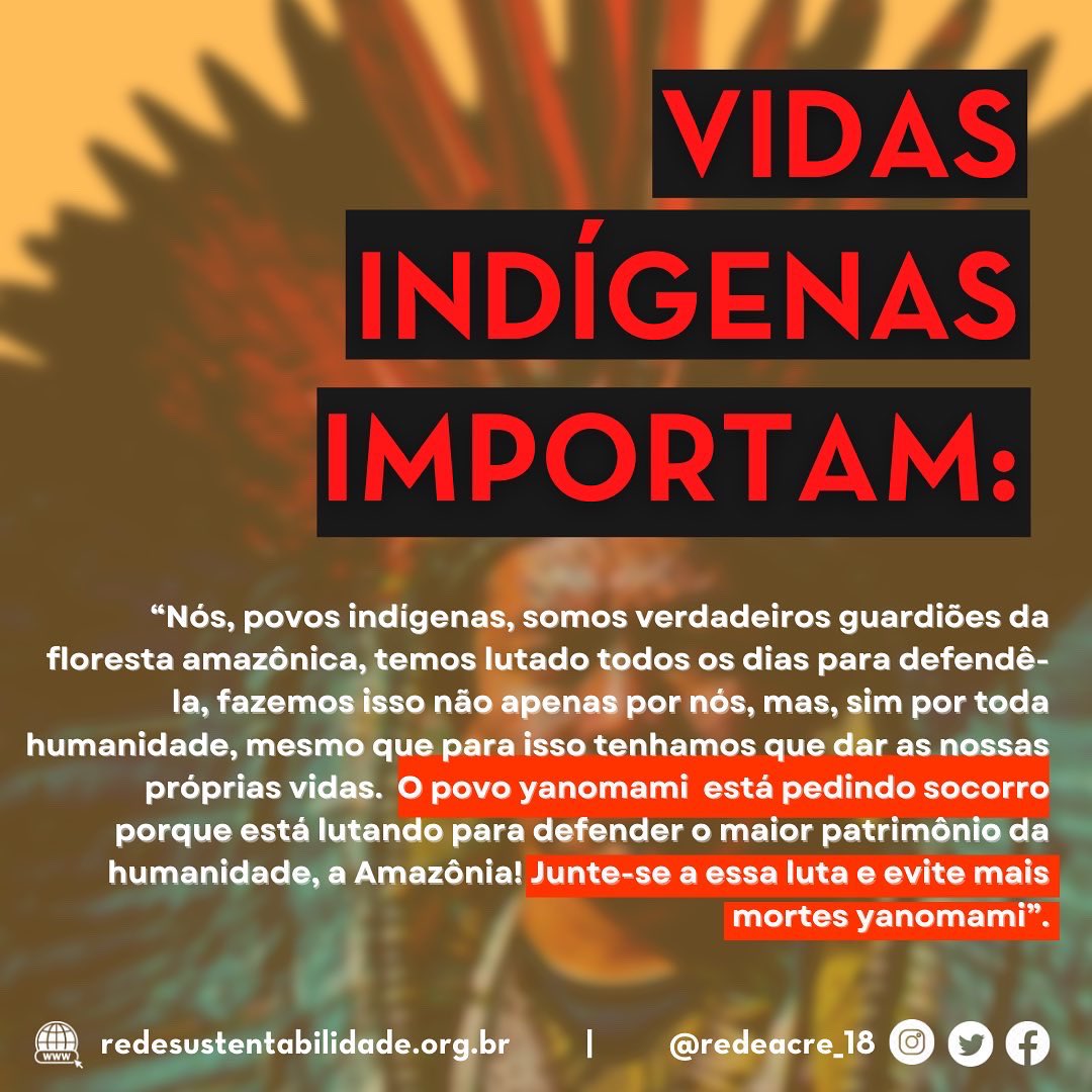 rede18acre's tweet photo. Cacique Ninawa, filiado e pré-candidato da REDE Sustentabilidade Acre, tem uma mensagem muito importante para a comunidade acreana e para o Brasil! #SOSYanomami https://t.co/giB2fmVhcE