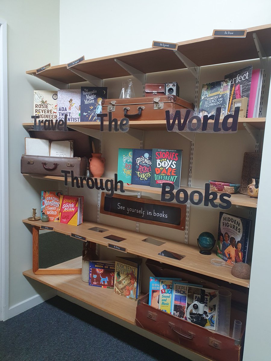 MDitchfield3's tweet photo. Loving our new Reading display. Our children have been engrossed. https://t.co/RPttnodQkV