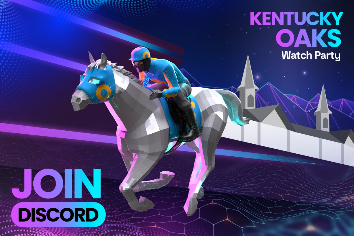 gameofsilks's tweet photo. We are kicking off #KentuckyDerby weekend with a watch party in our discord! 🏁🏇🏁
Join our #NFTCommunity now! 👉 https://t.co/QcnltOeLa6 https://t.co/EWleGjylov