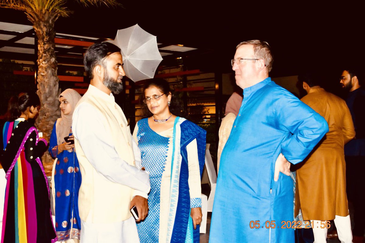 #EidMilaap hosted by @UKinHyderabad  Thank you for the invite @Andrew007Uk & @nalrag It was a pleasure to meet and greet achievers from various walks of life. H.E. Andrew has been a great support & encouraged us with our elearning initiatives with #TSPolice & #GHMC

PC @swachhhyd