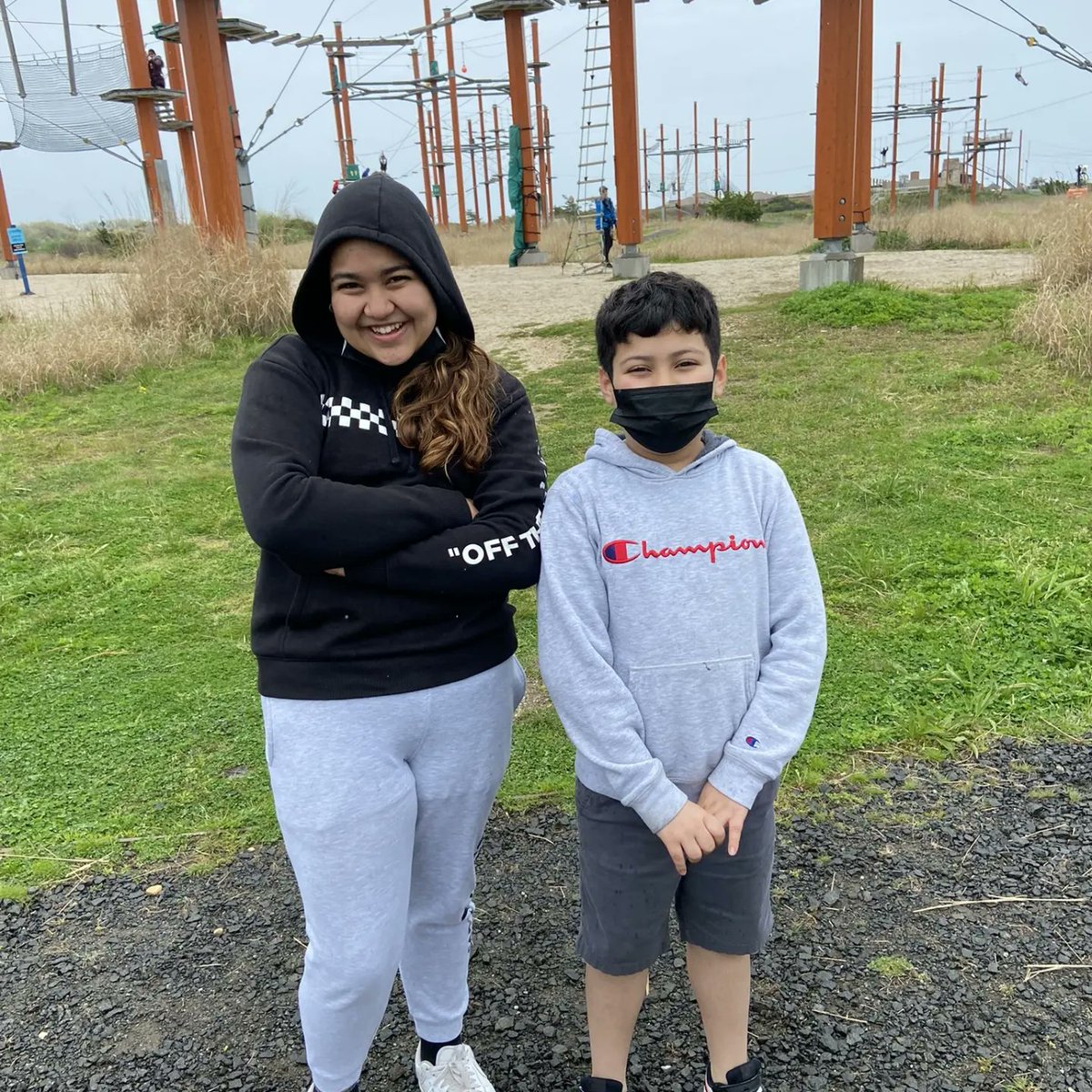 JasonCohen72's tweet photo. Part 2...IMS 6 Orange taking their turn tackling the elements @wildplayjonesbeach A little rain wasn't going to stop this fun! #islipmiddleschool #islippride #isliprising https://t.co/gwOZGdN888
