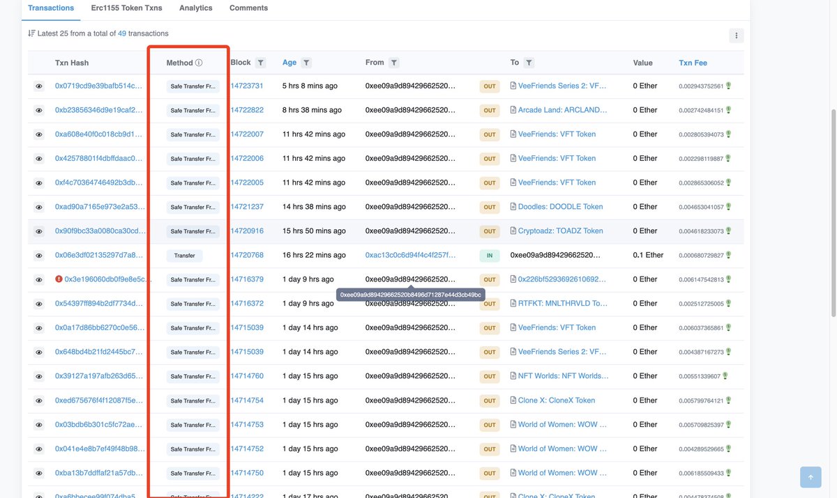 H4j1m3OG's tweet image. The #NFTCommunity needs to be prepared for a new storm of #NFT hacks, the hack is done with the following steps:
1.Hacker identifies targeted wallets (often big holders of blue chips and whales) and airdrops suspicious but attractive #NFTs to these wallets