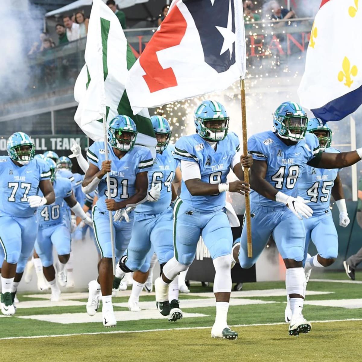tate_jernigan's tweet photo. After being in the transfer portal this semester, I am blessed to now be a part of the Tulane football team! #RollWave https://t.co/F8wTzmz1BW