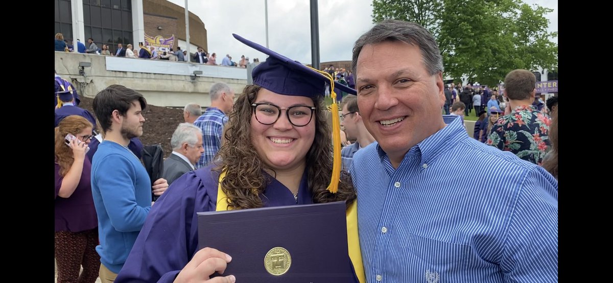 czmitchell's tweet photo. We are so blessed to have 2 graduates in 6 months. Time for you to “soar on wings like eagles.” #wingsup #TalonsUp https://t.co/gaqgzhGizT