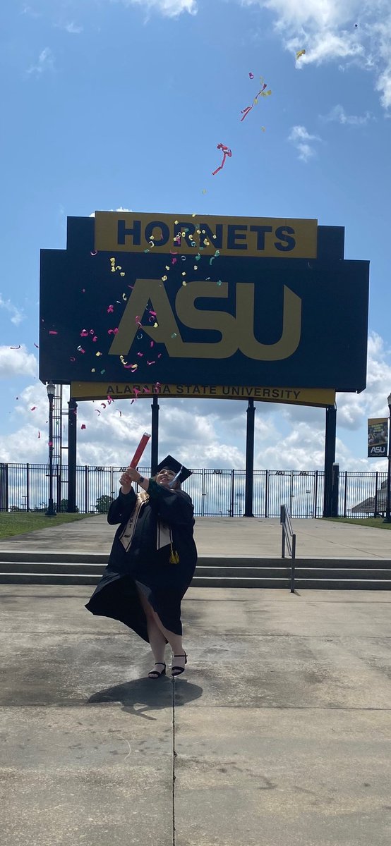 baileechap's tweet photo. Alabama State University thank you for everything!! Your newest College Graduate!! #CollegeEducation https://t.co/tLsZbMFnXM