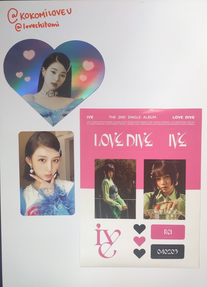 loveshitomi's tweet photo. IVE TROCA APENAS
• eleven: 
mini poster yujin - troco pelo respectivo da liz

• love dive:
sticker rei - troco pelo respectivo da liz
heart wonyoung - troco pelo respectivo da liz
card gaeul https://t.co/A7mtL2iP4c - troco pelo respectivo da liz

- tenho feedbacks! https://t.co/NK75lg2xj7
