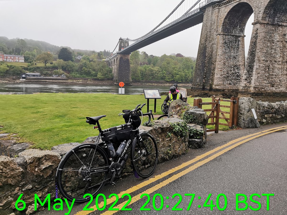 stefanitely's tweet photo. #Transwales22 Menai bridge start line! https://t.co/xY8KHDuNa7