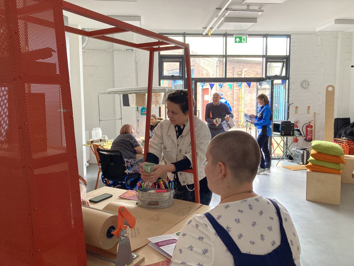 birdmail's tweet photo. Huge thanks to everyone who popped into #TheNest today for #CoventryOpens ☕️🧁

We couldn’t have done it without 🐋@Graerose &amp; @JoshuaPatel
✂️@FoleshillCreate &amp; @andymba24
🎤@AmyKakoura
🎻@TheChalkmeister
&amp; our fab #A4TP citizens - thank you all! Such a lovely day #LoveCov 😍 https://t.co/d7juObUwHT