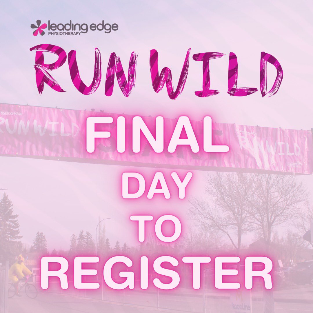 RunWildRace's tweet photo. Today is your last chance! Registration closes at midnight tonight and we need your help to support our charities and help reach our goal for this year! The final countdown is on! #irunwild #runwithus #runwithpurpose https://t.co/MK2RtyzEpP