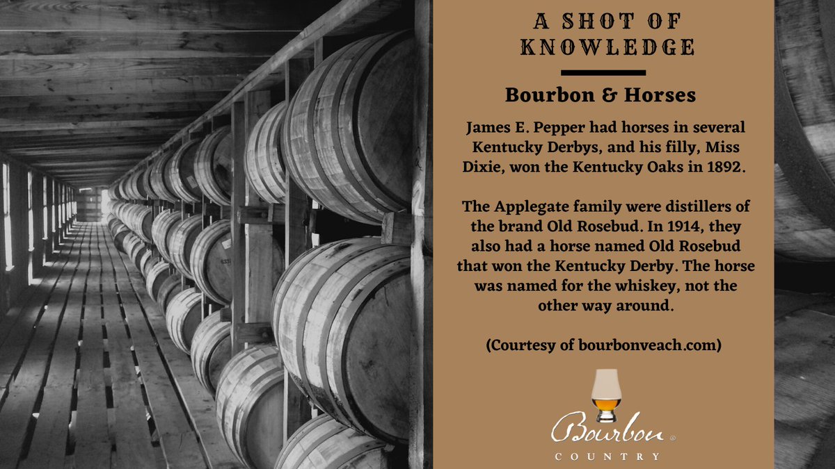 justaddbourbon's tweet photo. The relationship between the bourbon and horse industries in Kentucky goes way back. 🥃🐎
*Info courtesy of @bourbonveach
_________
#TheMoreYouKnow #ShotofKnowledge #BourbonandHorses #KentuckyDerby #Bourbon #Horses #BourbonCountry #JustAddBourbon https://t.co/EUCGX5Pvu0