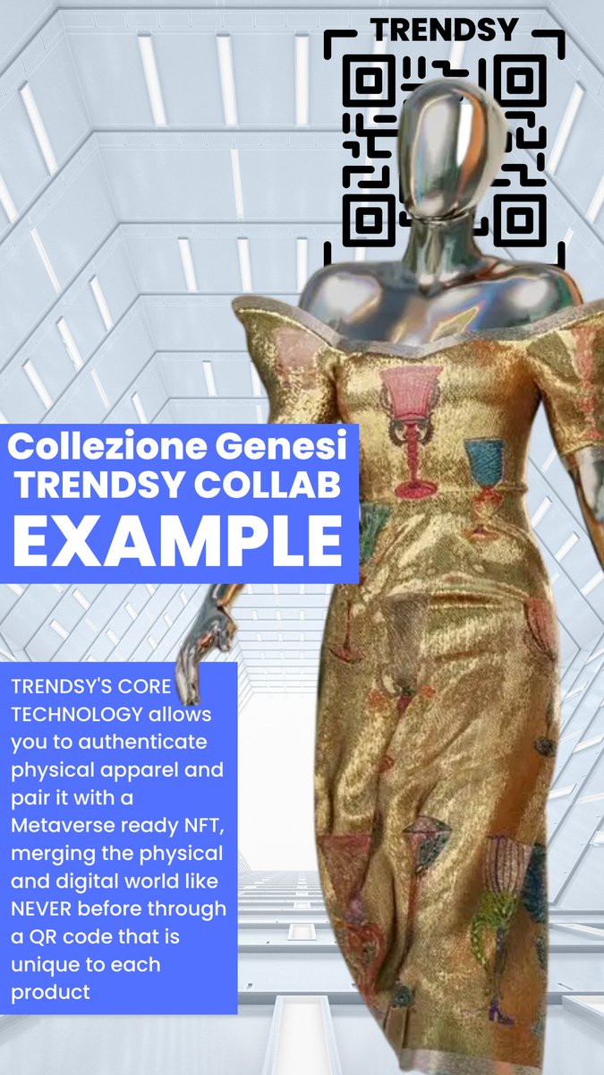 TrendsyTech's tweet photo. #TrendsyTech will providing brands the means to offer one product that comes with both the physical and digital form of it, while providing an authentication method that links the physical piece to a metaverse ready NFT version of it
Crypto | Culture | Fashion | Beyond https://t.co/T2AfJtodh5