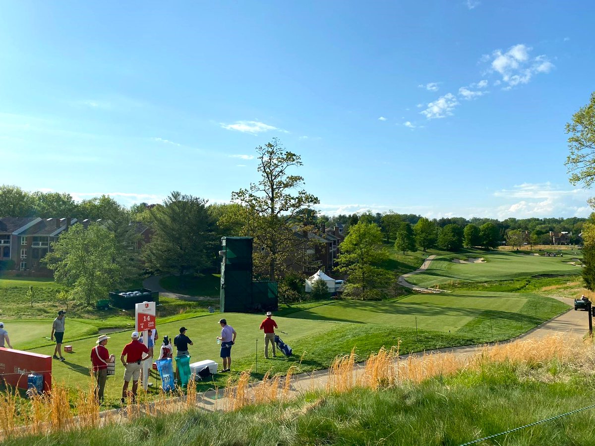 intlsportsmgmt's tweet photo. The @WellsFargoGolf is LIVE for the 1st time ever at @TPCPotomac! We're excited to be hosting both clients and guests here in Maryland this weekend. Here are some photos of Day 1 (while the weather was still sunny!)
#WellsFargoChampionship #Day1 #TPCPotomac #AvenelFarm #PGATour https://t.co/aBiDaLF0Mt