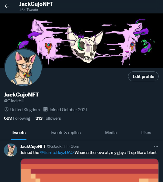 GJackHill's tweet photo. We fucking hit 313 Followers, a special thanks to the @CetsCommunity #FuckTheFreeWorld @CetsOnCreck
If there is anyone of the family i haven't followed just interact i got you.❤️🤌❤️ https://t.co/obXxHYtUWf