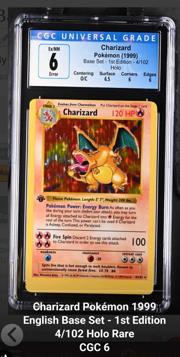 TTVFbMrX's tweet photo. #charizard #charizard1stedition #baseset #miscut #oc #miscutcharizard #occharizard #pokemon #loganpaul #leonhart https://t.co/oBwV4Kj14I
