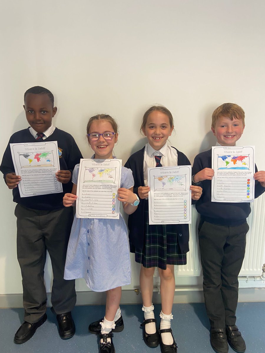 KingfisherYeo's tweet photo. Otter Class enjoyed learning all about Asia today for Geography Day. They successfully labelled a map of Asia, learned about the 48 countries, sang the continent song and used the laptops to create fact files on Asian countries. #GeographyDay https://t.co/qHMTXgKpEV