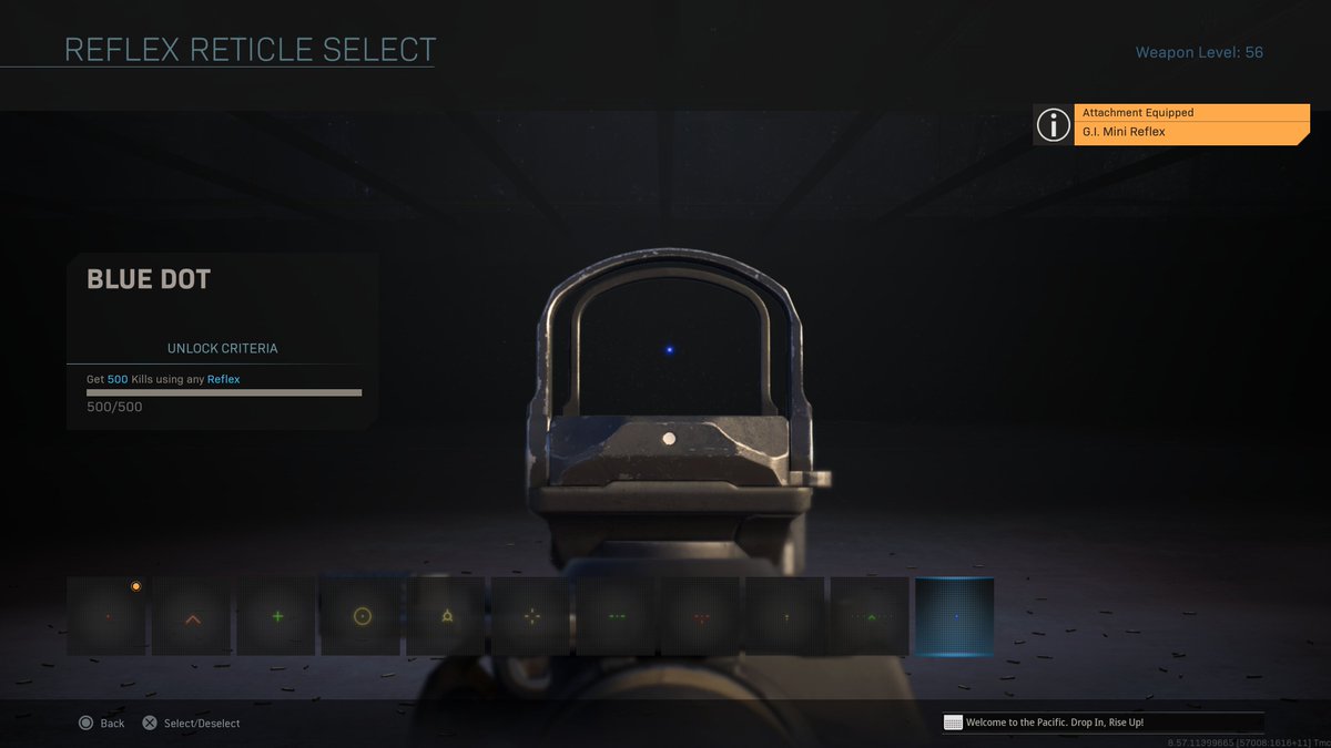 EdwinprGTR's tweet photo. These are my current reticles in my inventory. If I'm not mistaken, it's the "Reverence" reticle that's not appearing. https://t.co/PLNTrfzB4L