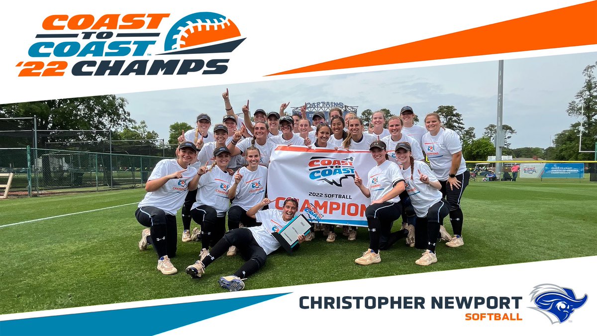 🏆😀🏆

The Christopher Newport University Captains are the 2022 C2C Softball Champions!

#C2CSB 🥎 // #C2CSports