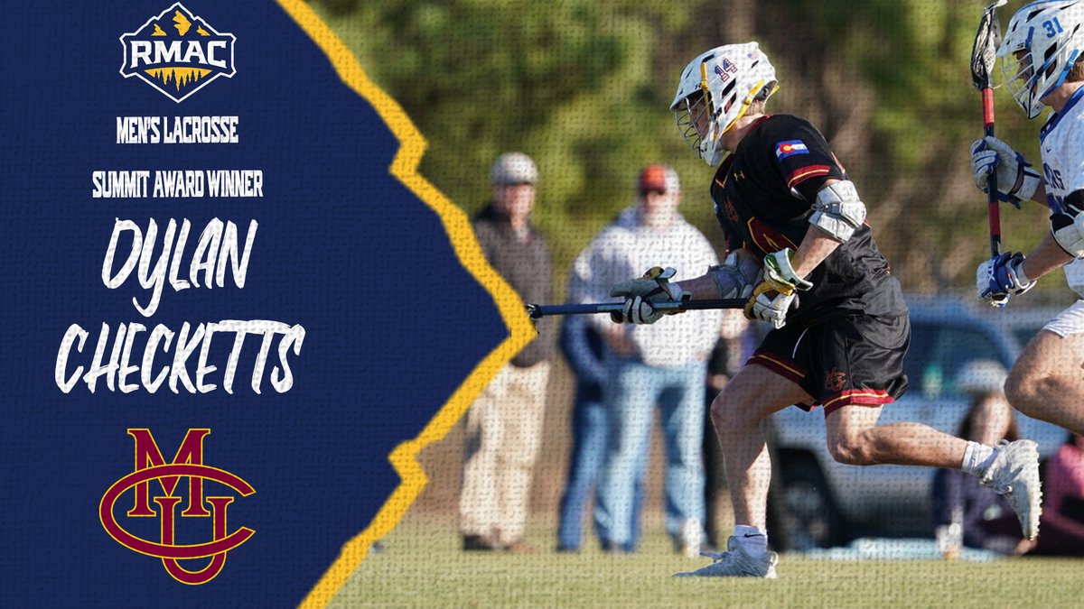 Ch-ch-ch-ch-ch-ch-Checkett out!

Colorado Mesa's Dylan Checketts is the 2022 #RMACmlax Summit Award winner! The sophomore holds a perfect 4⃣.0⃣ GPA as a Pre-Business Administration major.

📰 - bit.ly/38YXdED

#RUMBLEMavs | #EverythingElevated