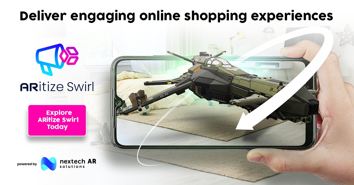 Nextech_AR's tweet photo. Deliver engaging online shopping experiences and stand out from the competition with spinning 360º product models!
Explore ARitize Swirl today: https://t.co/vy5ulz16mA
#NextechAR #3DModels #3DAR #AR #AI #3Dmodeling #ARitize #eCommerce https://t.co/eK7HP6TLJA
