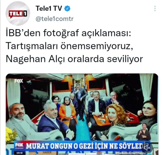 Nagehan'dan sonra yanına Abdülkadir Selvi'yi de alacağını söylemiş. Fetöcü Nagehan otobüse bindiği gün biz indik o otobüsten  #imamoğlu  #2023teGöndereceğiz le zihniyetinde aynı