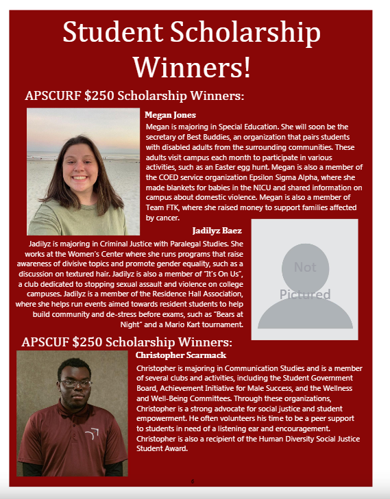 Congrats to all of the <a href="/KU_APSCUF/">KU_APSCUF</a> Scholarship recipients including two of our Kutztown Honors students, Kayla and Jadilyz!
