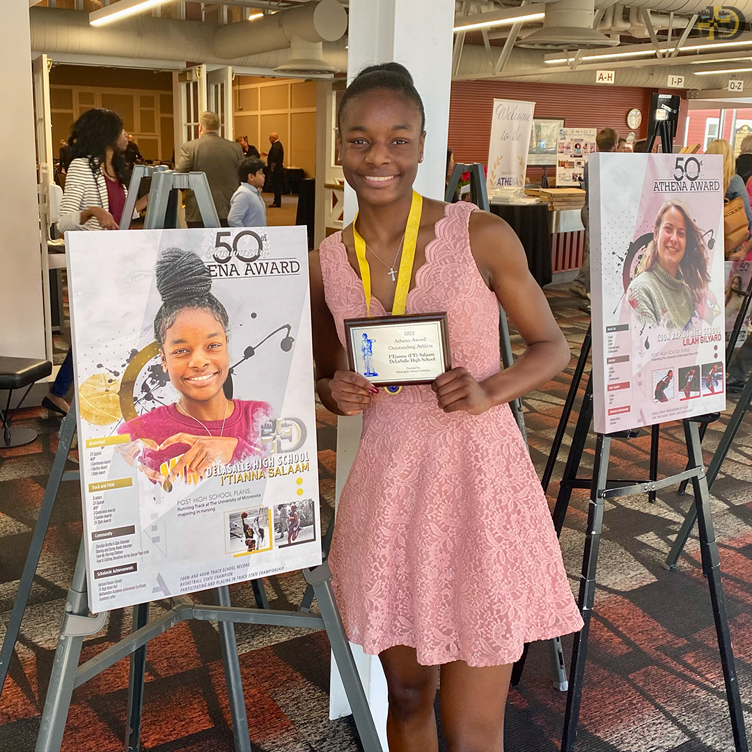 DLSislanders's tweet photo. Congratulations to I'Tianna Salaam on being awarded the 2022 Athena Award this morning at the Minneapolis Athena Banquet. 

I'T will be attending the University of Minnesota where she will major in Nursing and continue her Track &amp; Field career! 

#IslanderExcellence https://t.co/EhZUteqtmi