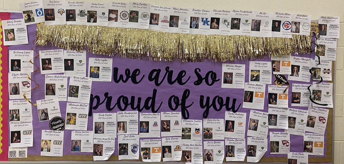 shscounselors88's tweet photo. We are so proud of our 2022 Seniors! We cannot wait to see what they accomplish in the future. @SmyrnaBulldog #onlyoneshs https://t.co/DO9kbCGAdw