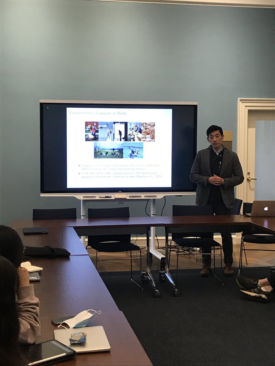 So thankful to Dr. Jisung Park ‘04 for giving the last #ClimateCafe talk of the year in the <a href="/TangInstitute/">Tang Institute</a>. He spoke with students about climate change, market externalities, &amp; the need for better social policies to address the environmental &amp; social effects of market failures.