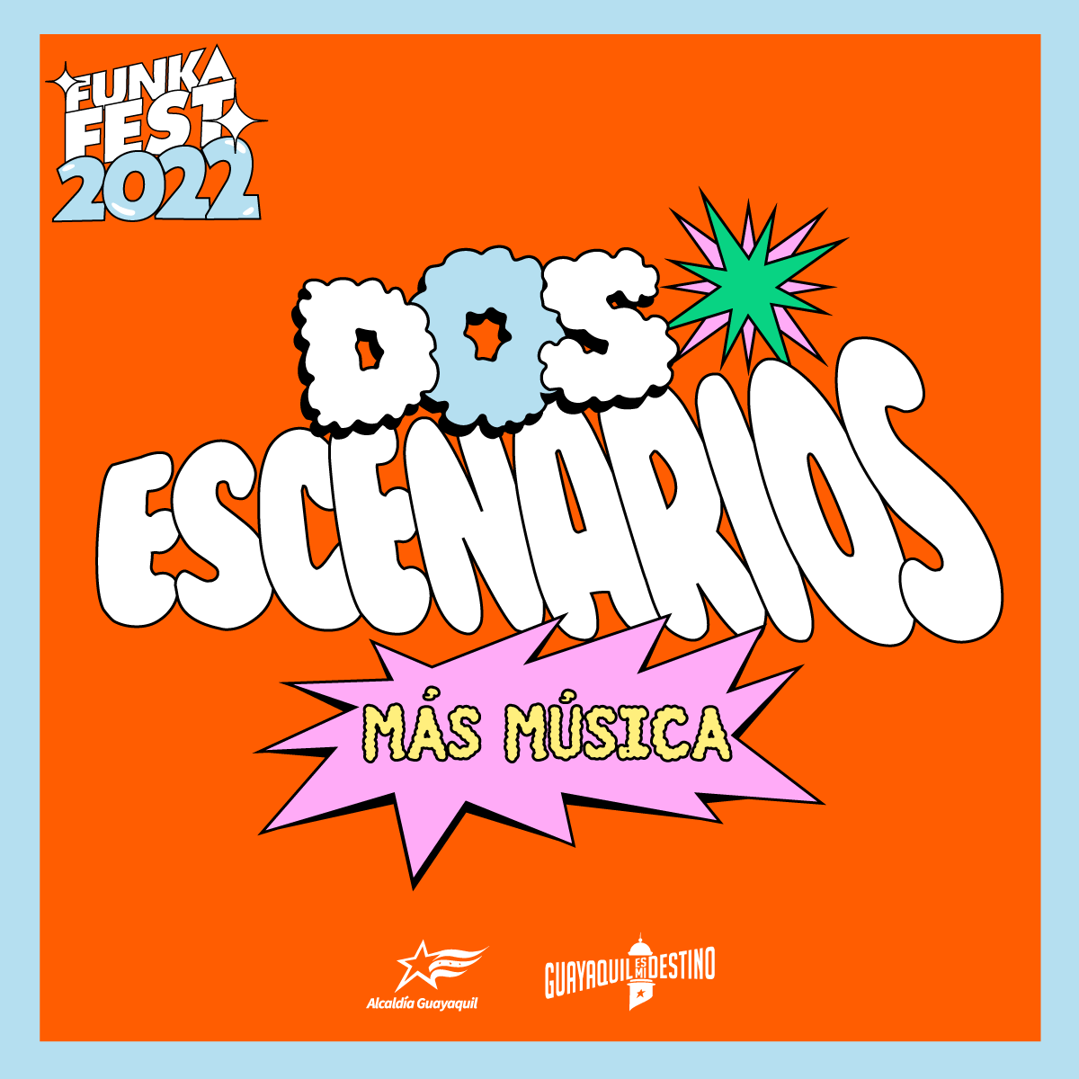 FunkaFest's tweet photo. ¡La diversidad musical sí funka! Esta edición tendremos 2 escenarios con 19 propuestas de diferentes géneros musicales de bandas nacionales e internacionales. #TodoFunka #FunkaFest2022 #eclectico https://t.co/A5dXnY03uS