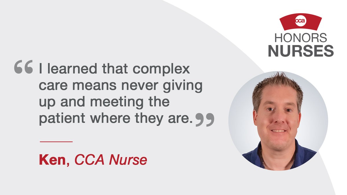 CCAUncommonCare's tweet photo. With a background in social work, Nurse Ken Rupp is passionate about delivering uncommon care to members and patients with complex needs. Read his story: https://t.co/BTg3XVDzqZ
#NursesWeek #ThankYouNurses #CCAcommunity https://t.co/HHG3ibKrGy