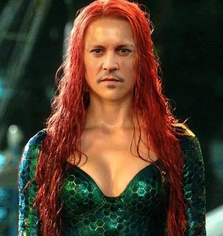 Tijex10's tweet photo. Espero ver a Johnny Depp tomando el papel de Amber Heard para Aquaman 2 🍷
#JusticeForJohnnyDeep 
#JohnnyDepp https://t.co/lzRuh88nnZ