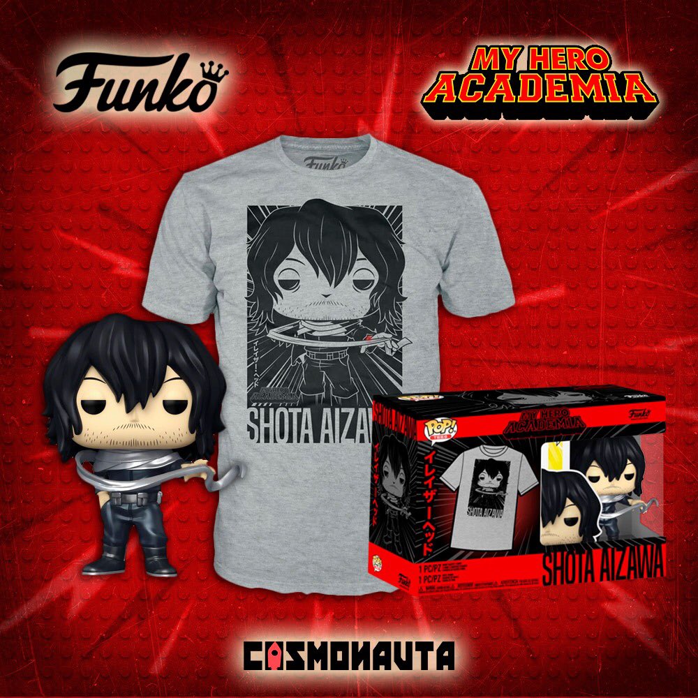 cosmonautashop's tweet image. Preventa #funko #funkopoptees #myheroacademia #bokunoheroacademia #shotaizawa #eraserhead Apártalo ya! 😎👊🏼 bit.ly/3P2W8Mr  👈🏼da clic aquí!