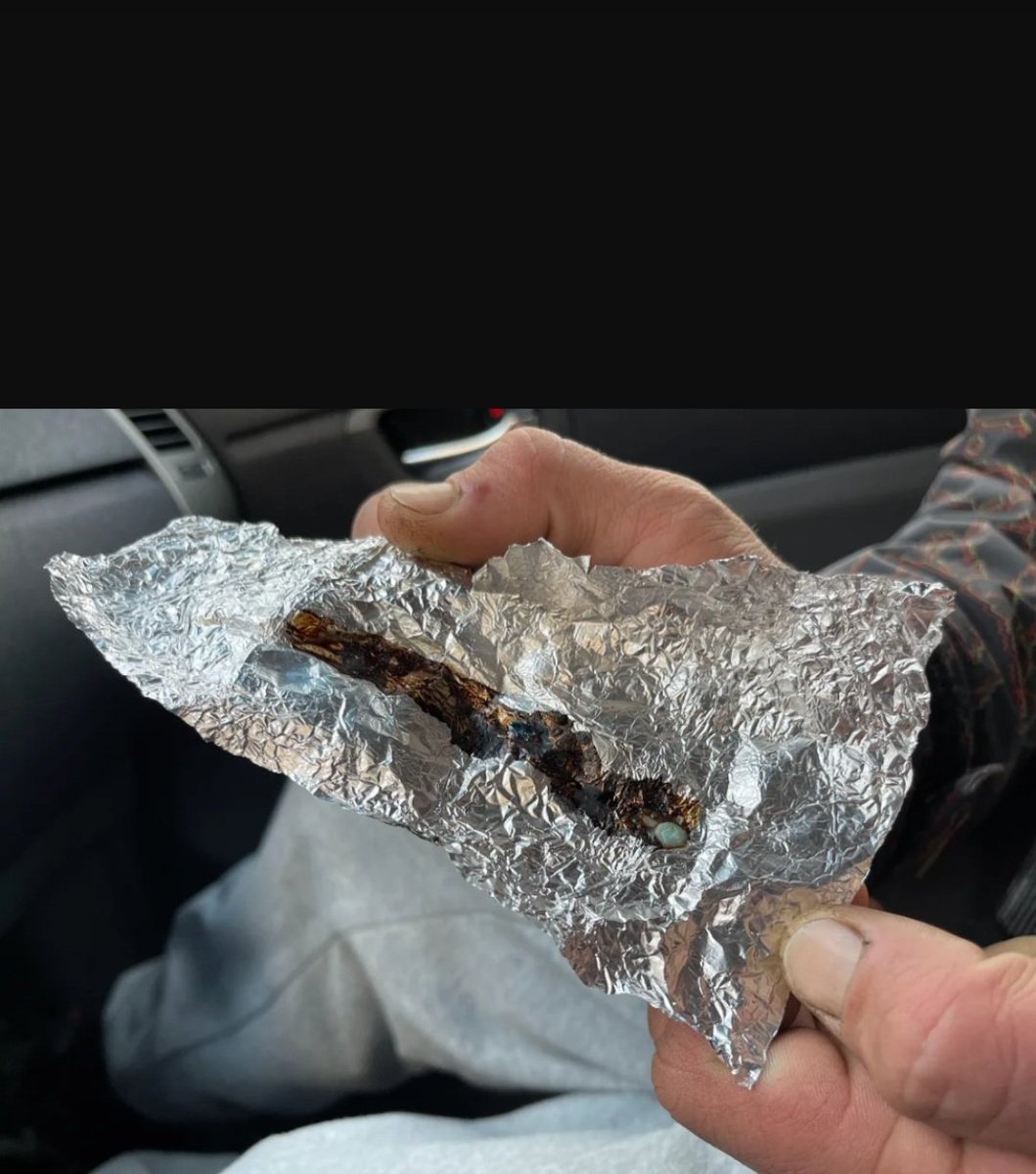 yousay0's tweet photo. One sure sign of fentanyl use is aluminum foil with black residue

#fentanyl kills so many people everyday. Study it and know what to look for. https://t.co/3mWAu8VtrM