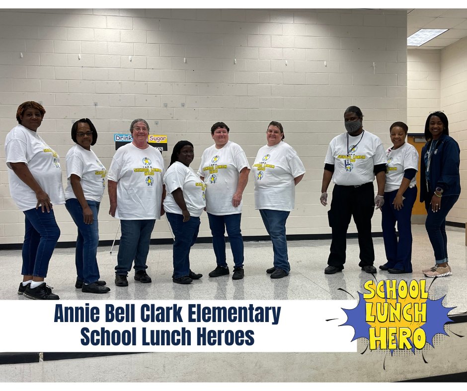 Students are able to enjoy breakfast, lunch, and snacks because of the hard work and dedication of our AMAZING School Nutrition Staff. 
Today, our schools celebrated them for being SCHOOL LUNCH HEROES!
We can never thank you enough for all that you do, WE APPRECIATE YOU!!! #4theT