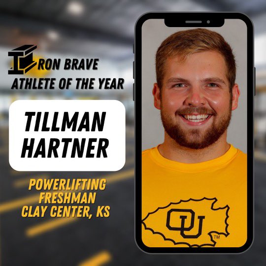 OU Braves Athletic Performance (@bravesathperf) on Twitter photo Congratulations to <a href="/TillmanHartner/">Tillman Hartner, CSCS</a> for being named Iron Brave Male Athlete of the Year! Tillman has always exceeded expectations and demonstrated a relentless attitude in the weight room, on the course, in the classroom, and in life. Well deserved Tillman! Congratulations to <a href="/TillmanHartner/">Tillman Hartner, CSCS</a> for being named Iron Brave Male Athlete of the Year! Tillman has always exceeded expectations and demonstrated a relentless attitude in the weight room, on the course, in the classroom, and in life. Well deserved Tillman!