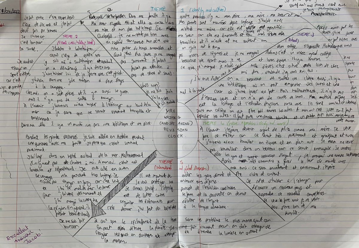 HA_FrenchDept's tweet photo. Our Year 11s have worked tremendously hard on their #RevisionClocks to prepare for their speaking exam. 📚⏰ - They will no doubt help for their writing ✍️ exam too. Smashing work boys! Very well done boys! Keep the great work! 😊👏👍#HardWorkPaysOff  #ProudOfThemAll #Bravo 🇫🇷 https://t.co/dzFMjaeKVM